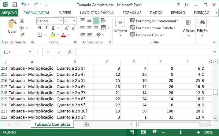 Tabuada completa do 1 ao 9 e jogos para aprender