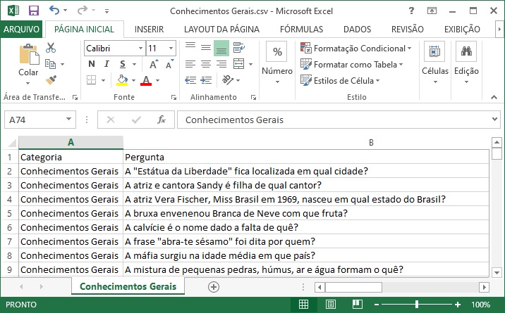 Software com cadastro de perguntas para Torta na Cara Passa ou Repassa - QI  Max - O melhor jogo de perguntas e respostas no estilo Passa ou Repassa /  Torta na Cara!