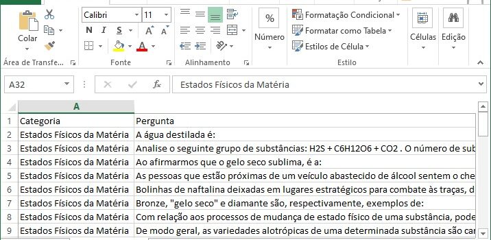 Química – 41 Perguntas | Por: Prof. Antonio Pereira